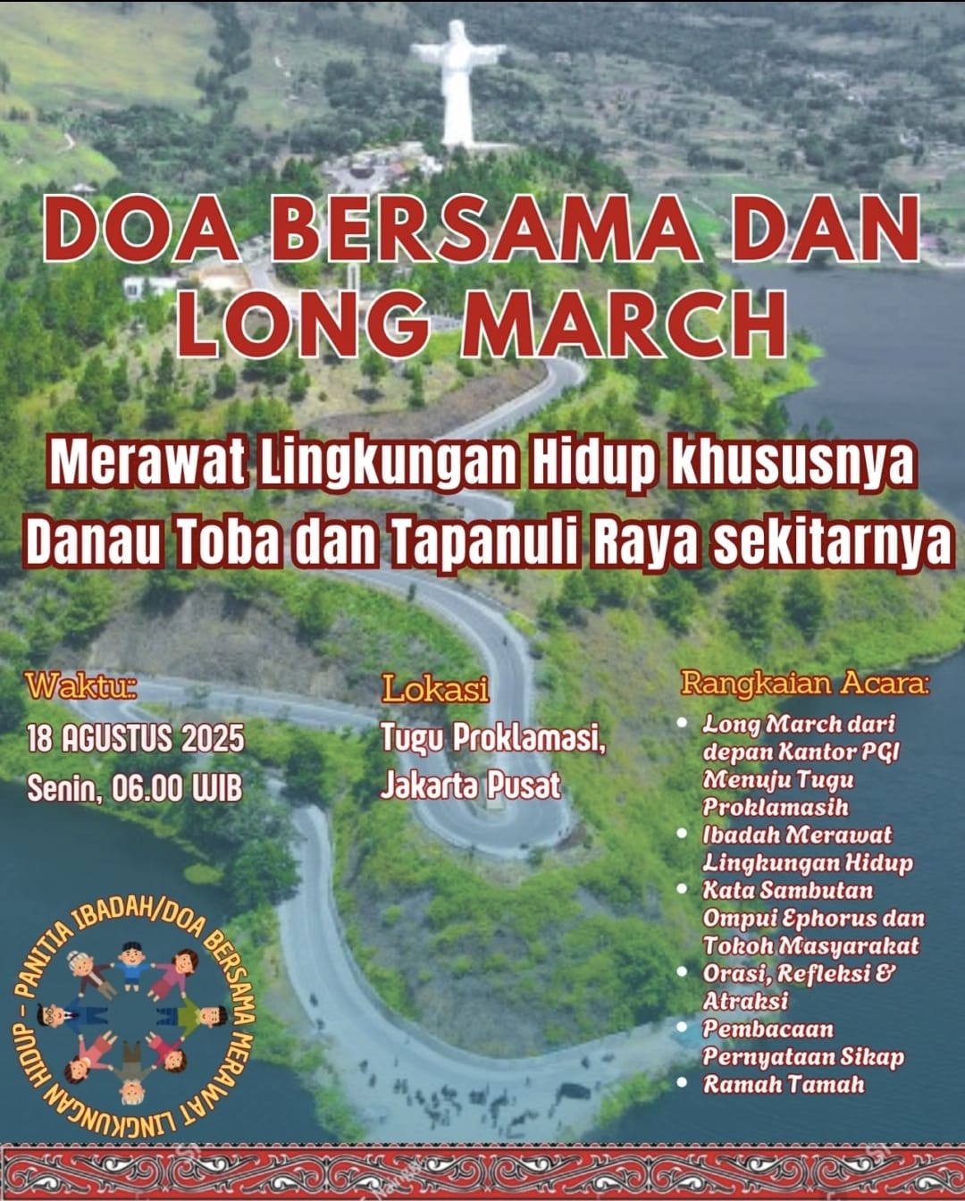 DOA BERSAMA MERAWAT LINGKUNGAN HIDUP, 18 Agustus 2025 @Tugu Proklamasi